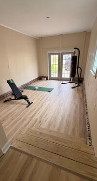 Flex Space is heated and cooled. Perfect for a gym, additional storage or craft space. Make it your own.